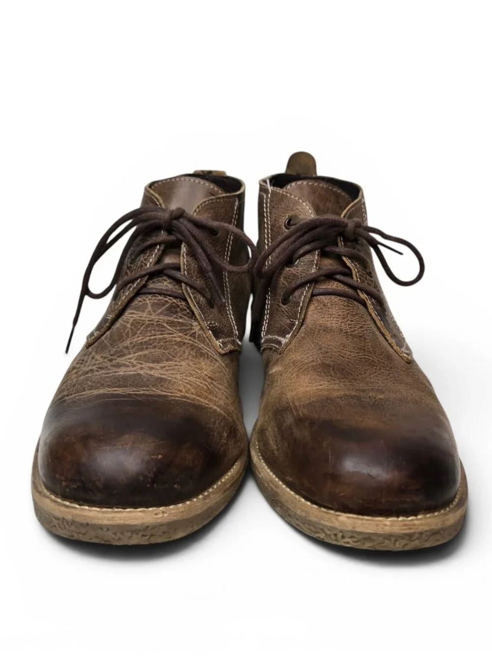 Bed Stu Draco Chukka Ankle Boots Mens Distressed Leather Retro Steam Punk 10.5